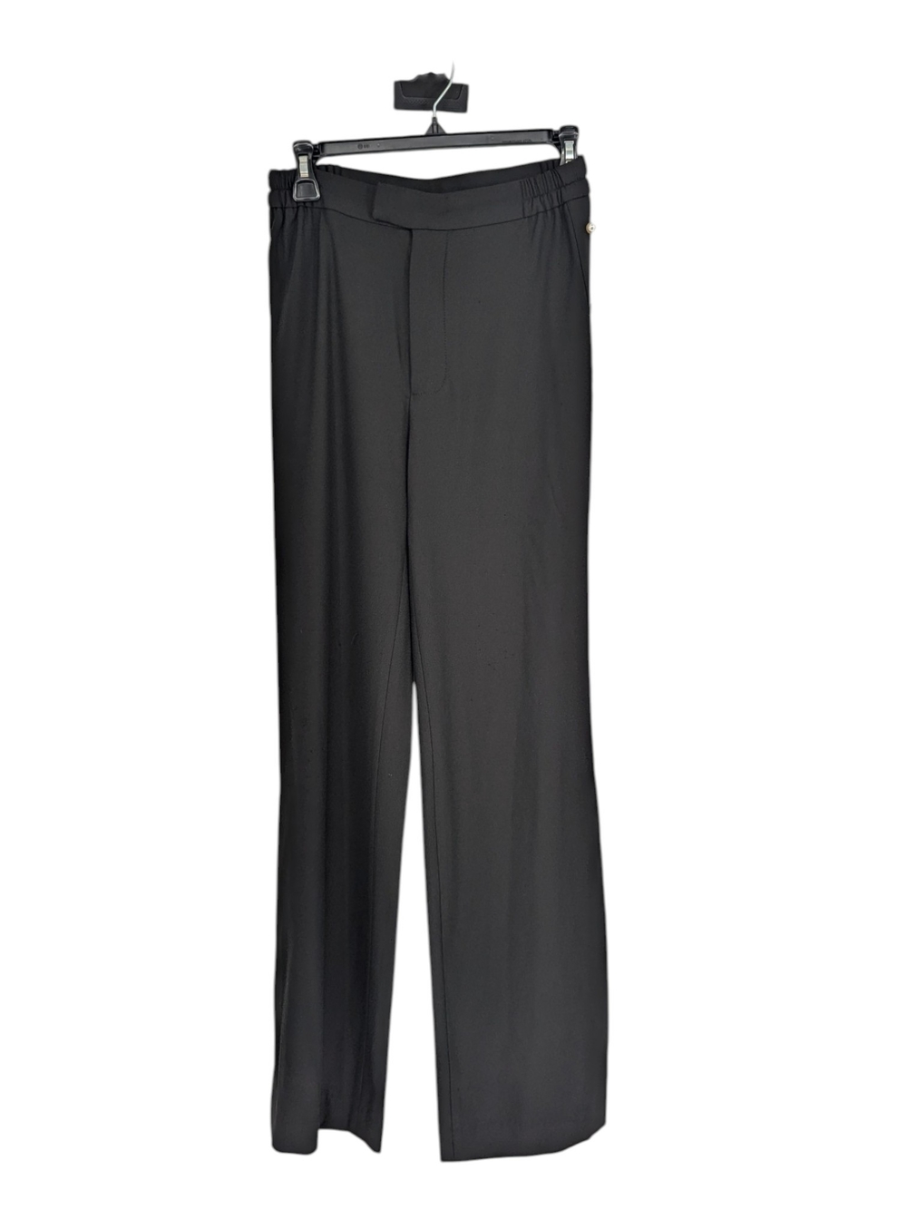01500 Colleen Lopez Pearl Wide Leg Pant Black size 2 punk goth evening preppy